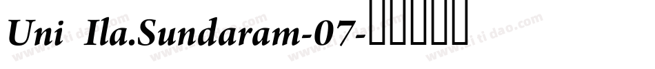 Uni Ila.Sundaram-07字体转换